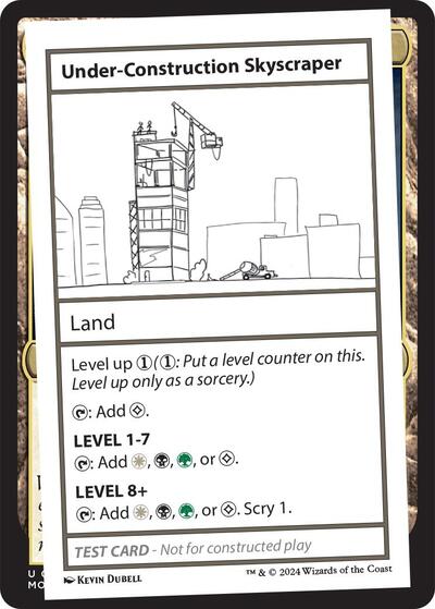 Under-Construction Skyscraper (Mystery Booster 2 Playtest Cards) Near Mint