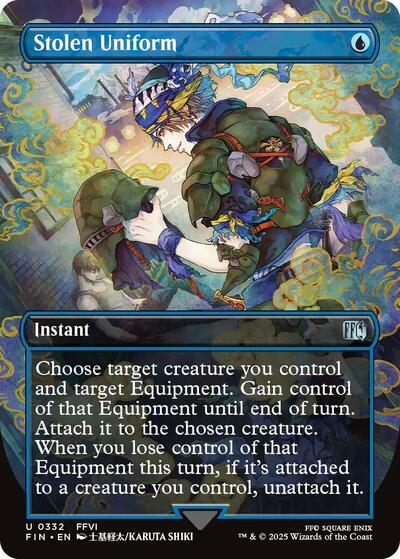 Stolen Uniform (Borderless) (Universes Beyond: FINAL FANTASY) Near Mint Foil