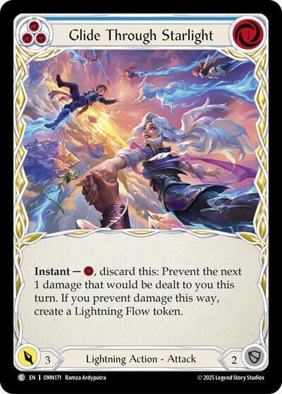Glide Through Starlight (Blue) (Omens of the Third Age) Near Mint Foil