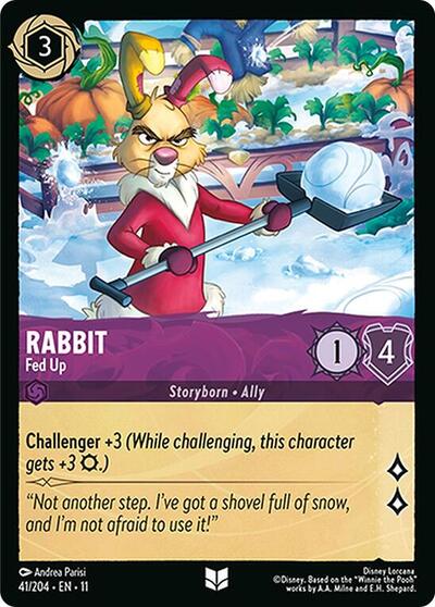 Rabbit - Fed Up (Winterspell) Near Mint Cold Foil