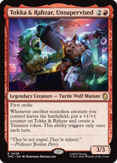 Tokka & Rahzar, Unsupervised (Commander: Teenage Mutant Ninja Turtles) Near Mint Foil