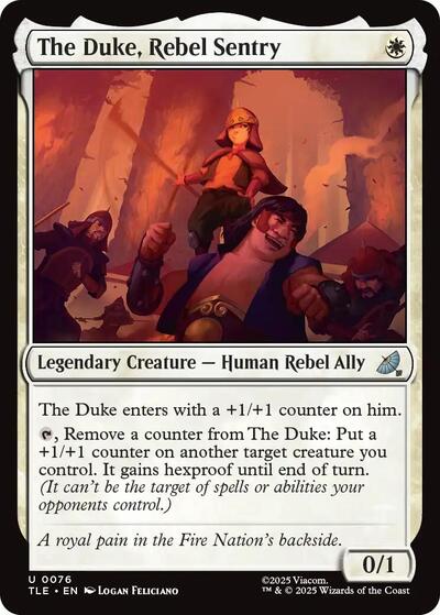 The Duke, Rebel Sentry (Avatar: The Last Airbender: Eternal-Legal) Near Mint Foil