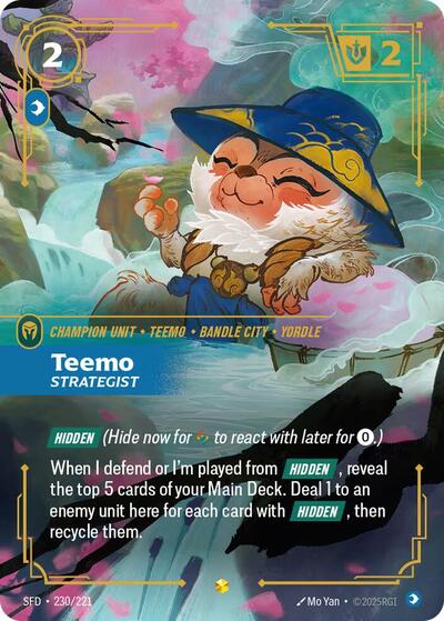 Teemo Strategist (Overnumbered) (Spiritforged) Near Mint Foil