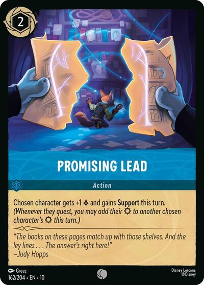 Promising Lead (Whispers in the Well) Near Mint Cold Foil