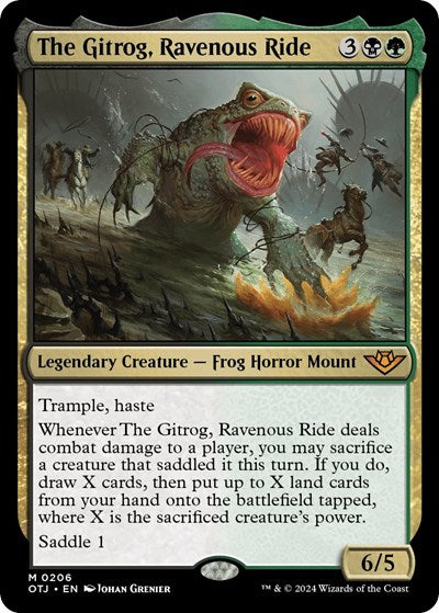 The Gitrog, Ravenous Ride (Outlaws of Thunder Junction) Near Mint Foil