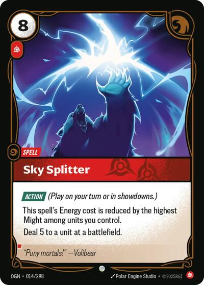 Sky Splitter (Origins) Near Mint Foil