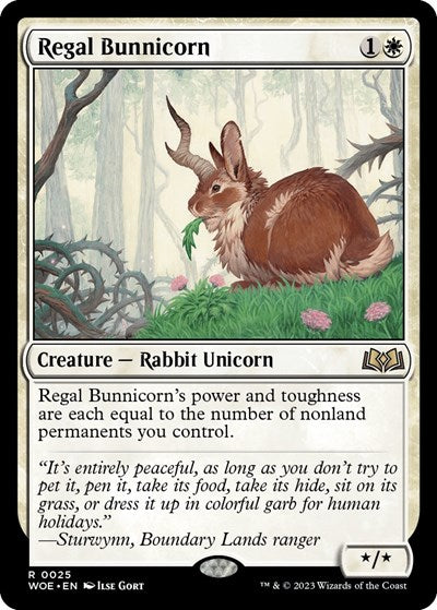 Regal Bunnicorn (Wilds of Eldraine) Near Mint