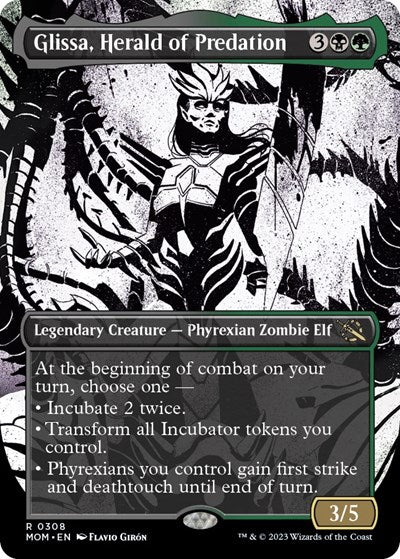 Glissa, Herald of Predation (Showcase) (March of the Machine) Near Mint