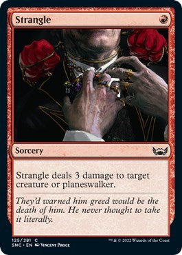 Strangle (Streets of New Capenna) Near Mint Foil