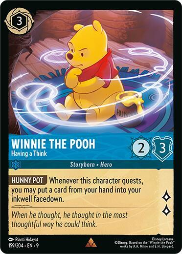 Winnie the Pooh - Having a Think (Fabled) Near Mint Cold Foil