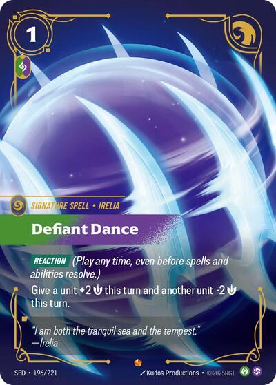 Defiant Dance (Spiritforged) Near Mint Foil