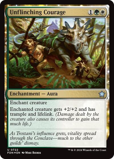 Unflinching Courage (Foundations) Near Mint Foil