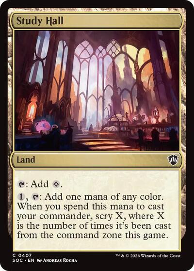 Study Hall (Commander: Secrets of Strixhaven) Near Mint