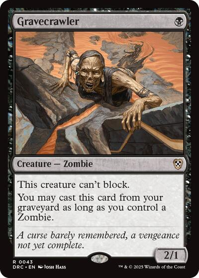 Gravecrawler (Commander: Aetherdrift) Near Mint