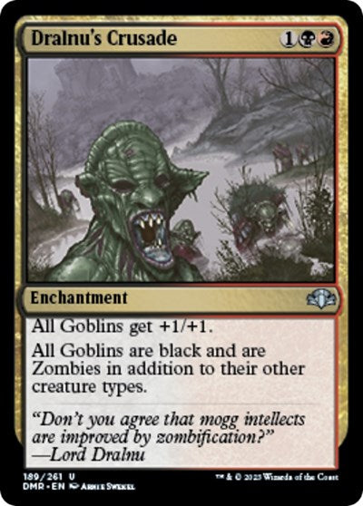 Dralnu's Crusade (Dominaria Remastered) Near Mint Foil