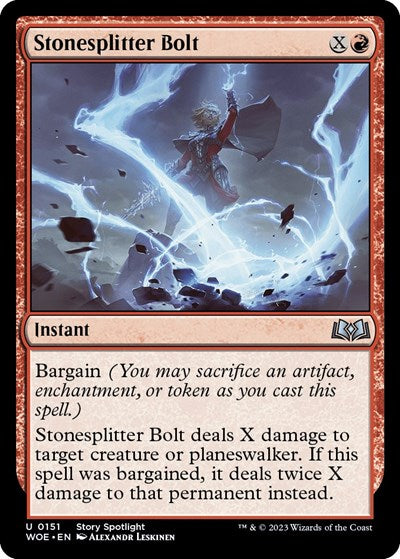 Stonesplitter Bolt (Wilds of Eldraine) Near Mint Foil