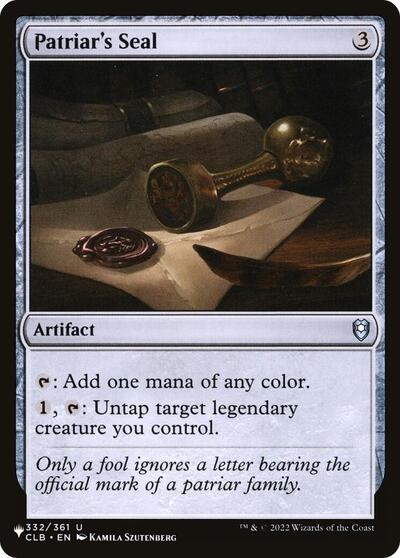 Patriar's Seal (The List) Near Mint