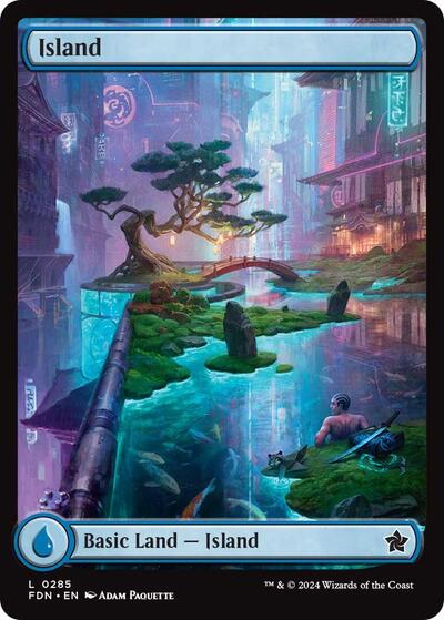 Island (0285) (Foundations) Near Mint Foil
