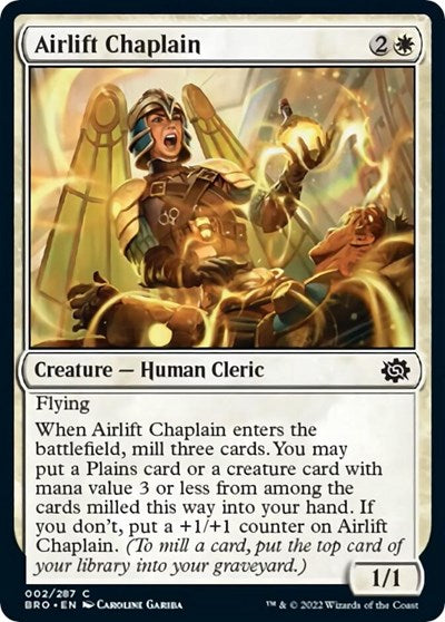 Airlift Chaplain (The Brothers' War) Near Mint Foil