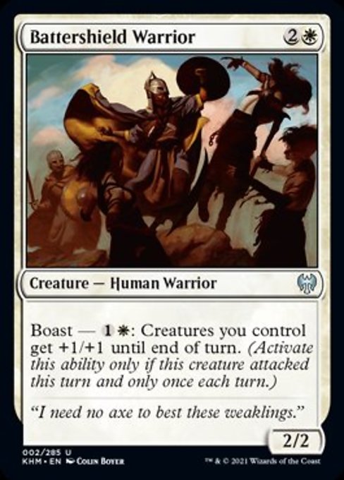 Battershield Warrior (Kaldheim) Near Mint Foil