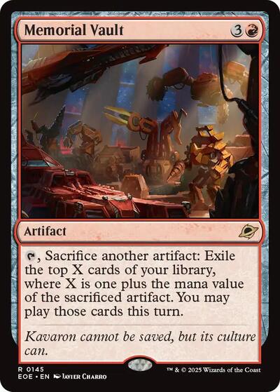 Memorial Vault (Edge of Eternities) Near Mint Foil