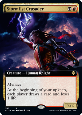 Stormfist Crusader (Extended Art) (Throne of Eldraine) Near Mint