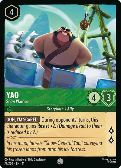 Yao - Snow Warrior (Winterspell) Near Mint Cold Foil