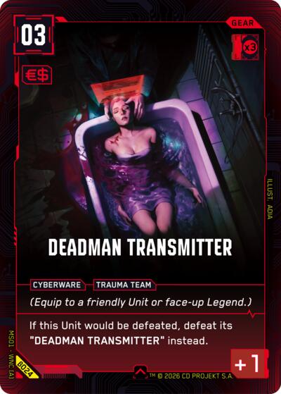 Deadman Transmitter (Welcome to Night City - Beta) Near Mint