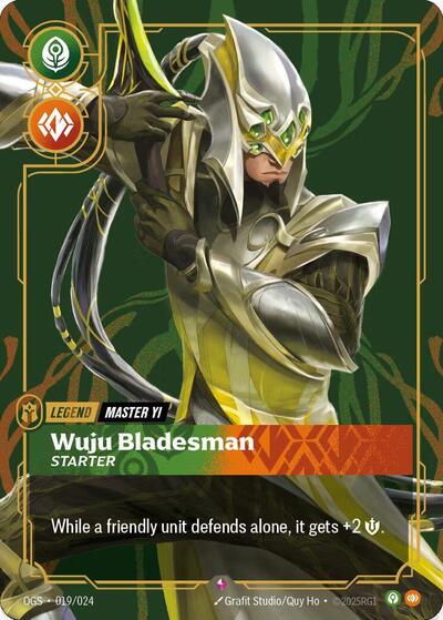 Master Yi Wuju Bladesman (Metal) (Riftbound Organized Play Promotional Cards) Near Mint Foil