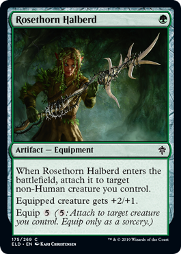 Rosethorn Halberd (Throne of Eldraine) Near Mint Foil