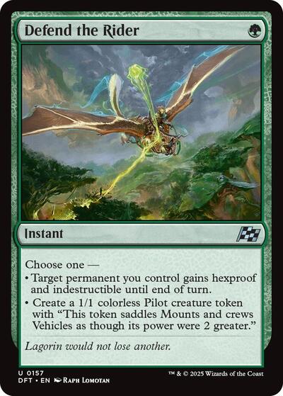 Defend the Rider (Aetherdrift) Near Mint Foil