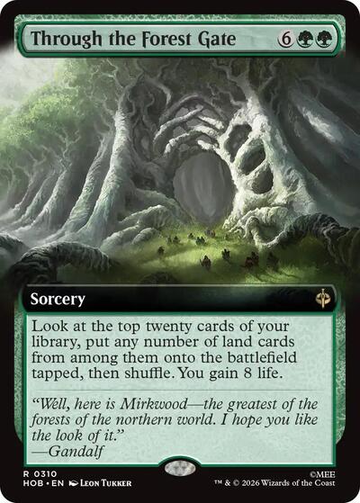 Through the Forest Gate (Extended Art) (The Hobbit) Near Mint Foil