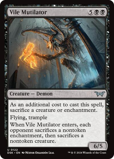 Vile Mutilator (Duskmourn: House of Horror) Near Mint Foil