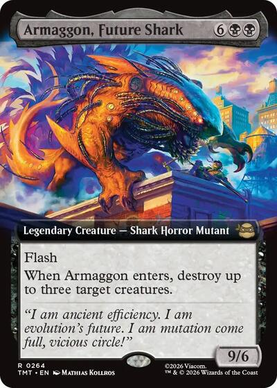 Armaggon, Future Shark (Extended Art) (Teenage Mutant Ninja Turtles) Near Mint Foil