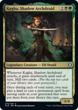 Kagha, Shadow Archdruid (Commander Legends: Battle for Baldur's Gate) Near Mint
