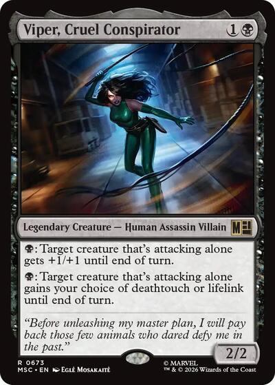 Viper, Cruel Conspirator (Commander: Marvel Super Heroes) Near Mint Foil