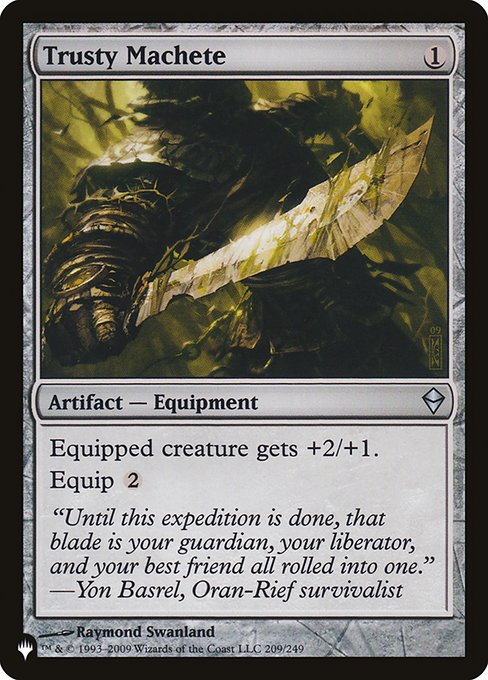 Trusty Machete (The List) Near Mint