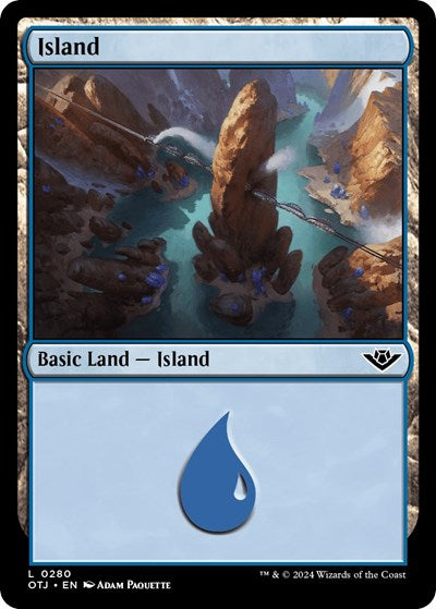 Island (0280) (Outlaws of Thunder Junction) Near Mint Foil