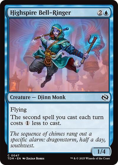 Highspire Bell-Ringer (Tarkir: Dragonstorm) Light Play Foil