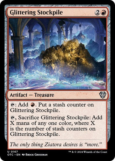 Glittering Stockpile (Commander: Outlaws of Thunder Junction) Near Mint