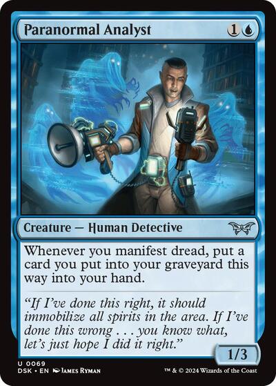 Paranormal Analyst (Duskmourn: House of Horror) Near Mint Foil