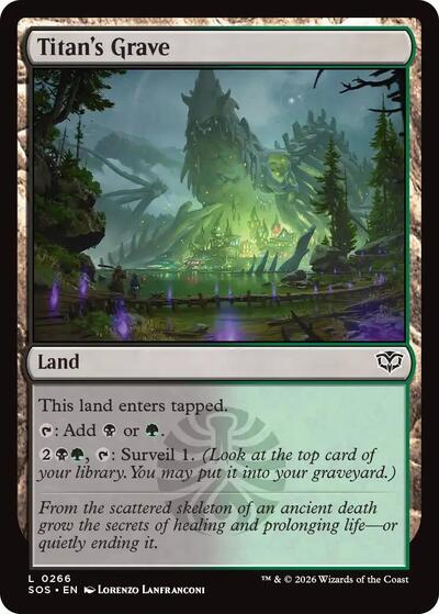 Titan's Grave (Secrets of Strixhaven) Near Mint Foil