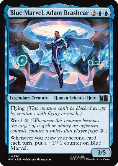 Blue Marvel, Adam Brashear (Commander: Marvel Super Heroes) Near Mint Foil