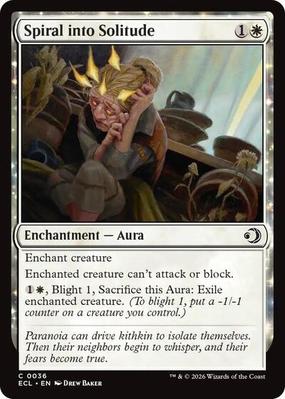 Spiral into Solitude (Lorwyn Eclipsed) Near Mint Foil