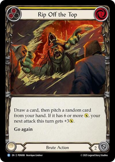 Rip Off The Top (Yellow) (Compendium of Rathe) Near Mint