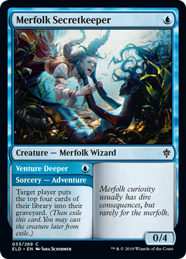 Merfolk Secretkeeper (Throne of Eldraine) Near Mint