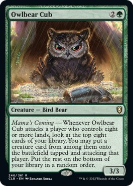 Owlbear Cub (Commander Legends: Battle for Baldur's Gate) Light Play Foil
