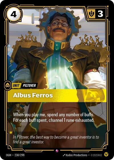Albus Ferros (Origins) Near Mint Foil