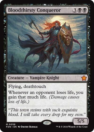 Bloodthirsty Conqueror (Foundations) Near Mint