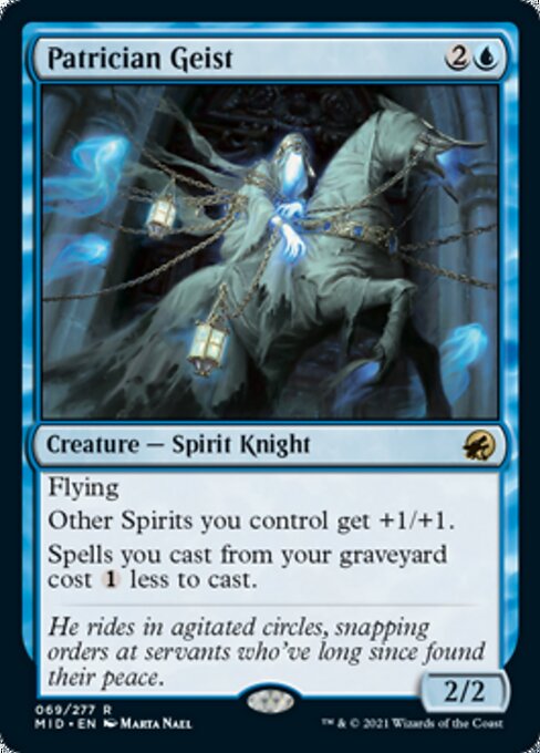Patrician Geist (Innistrad: Midnight Hunt) Near Mint Foil